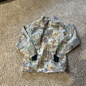 Scent Lok Vertigo White Camo Zip Size Large Jacket Hunting Gorpcore Grunge Y2K